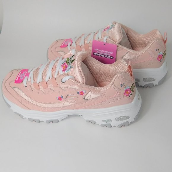 skechers womens pink sneakers